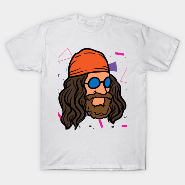 Hippie Soul with a big beard T-Shirt by Retro Comic Books